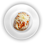 Baked Potato With Cheese & Beans 